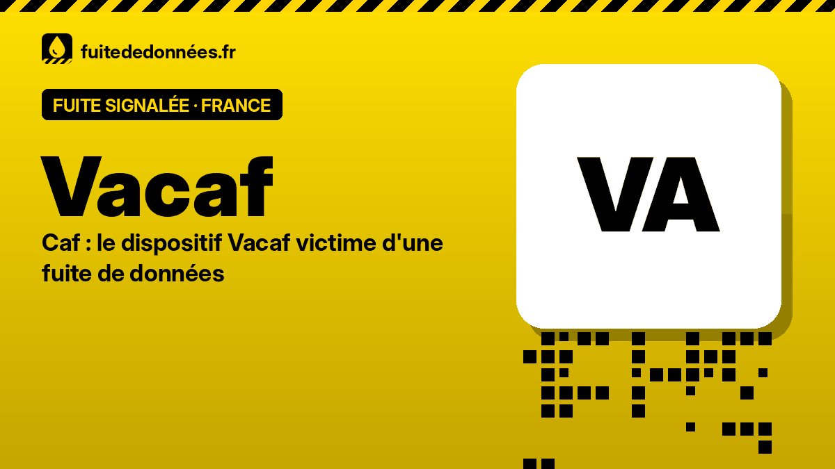 Vacaf : signalée